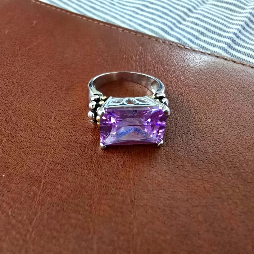 Silver Amethist ring